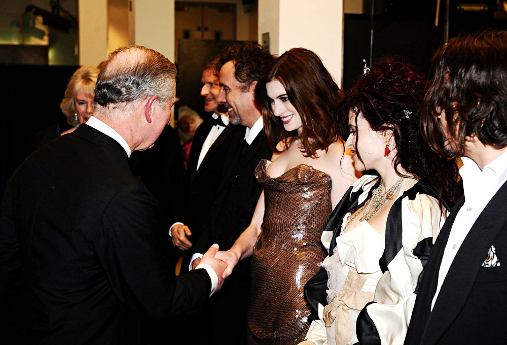 Camilla Parker Bowles;Prince Charles;Tim Burton;Anne Hathaway;Helena Bonham Carter;Johnny Depp;<br>'Alice in Wonderland' UK Premiere - Arrivals