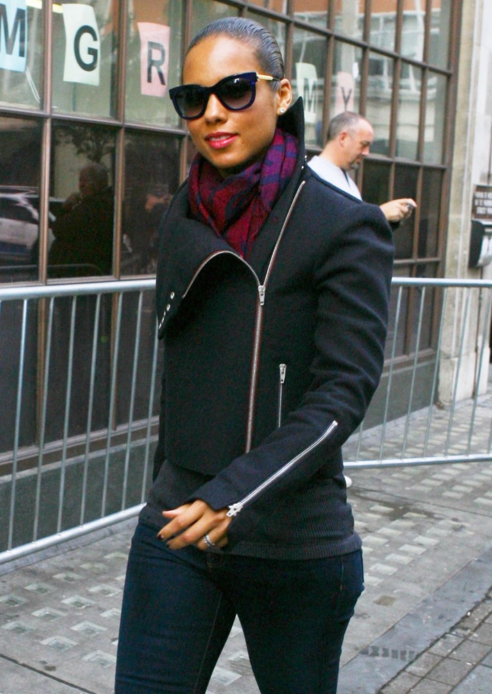 Alicia Keys Outside The BBC Radio 1 Studios