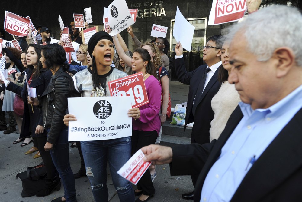 A Protest Demanding The Return of The 200-Plus Girls Abducted by Boko Haram Militants