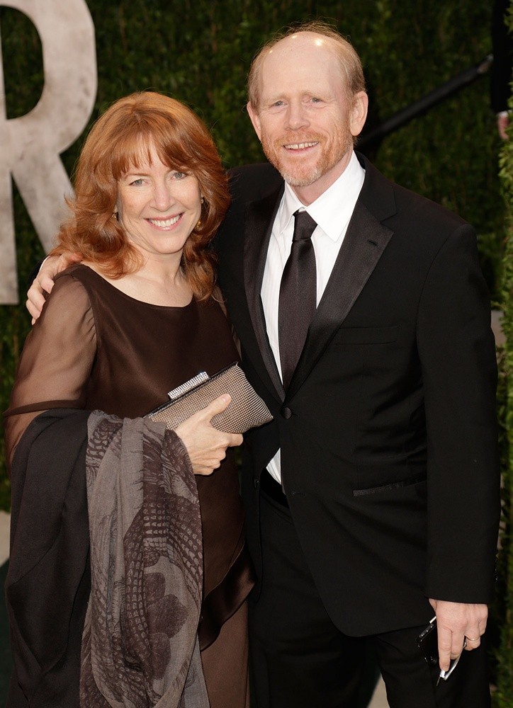 Cheryl Alley;Ron Howard;<br>2013 Vanity Fair Oscar Party - Arrivals