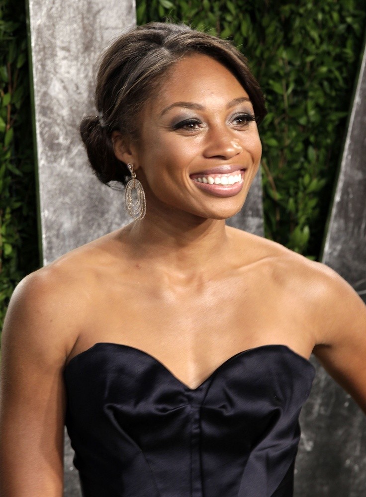 Allyson Felix;<br>2013 Vanity Fair Oscar Party - Arrivals