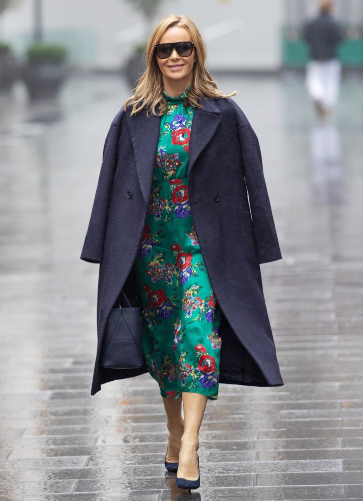 Amanda Holden Seen Leaving Global Studios