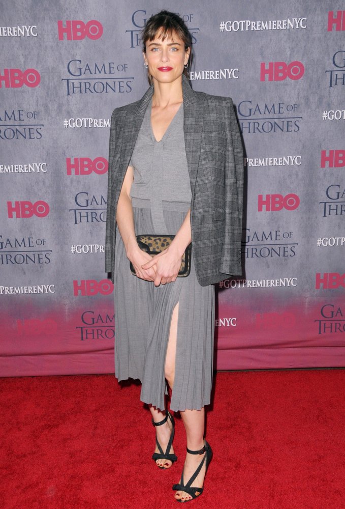 Amanda Peet;<br>New York Premiere of The Fourth Season of Game of Thrones - Red Carpet Arrivals