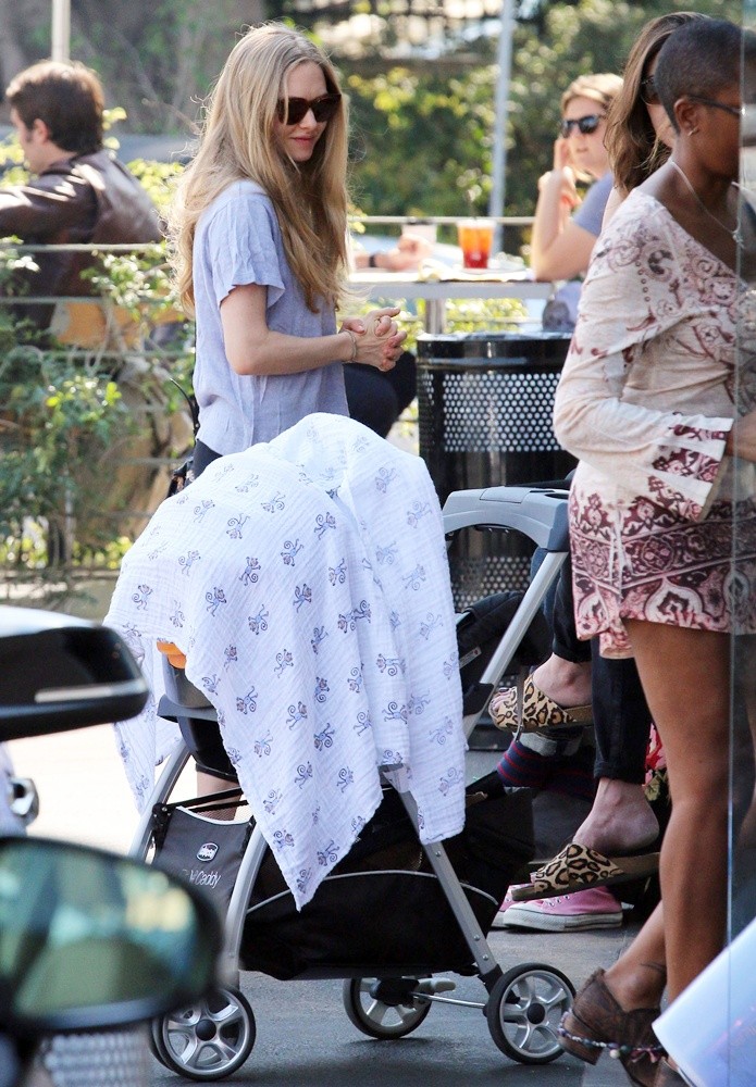 Amanda Seyfried Having Lunch with Friends