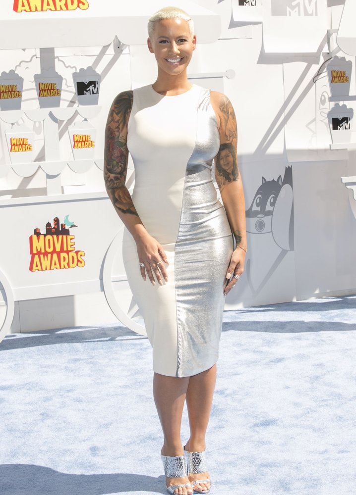 Amber Rose;<br>The 2015 MTV Movie Awards - Red Carpet Arrivals