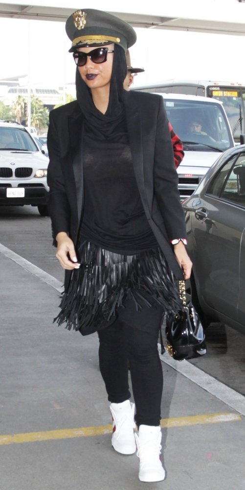 Amber Rose at Los Angeles International Airport