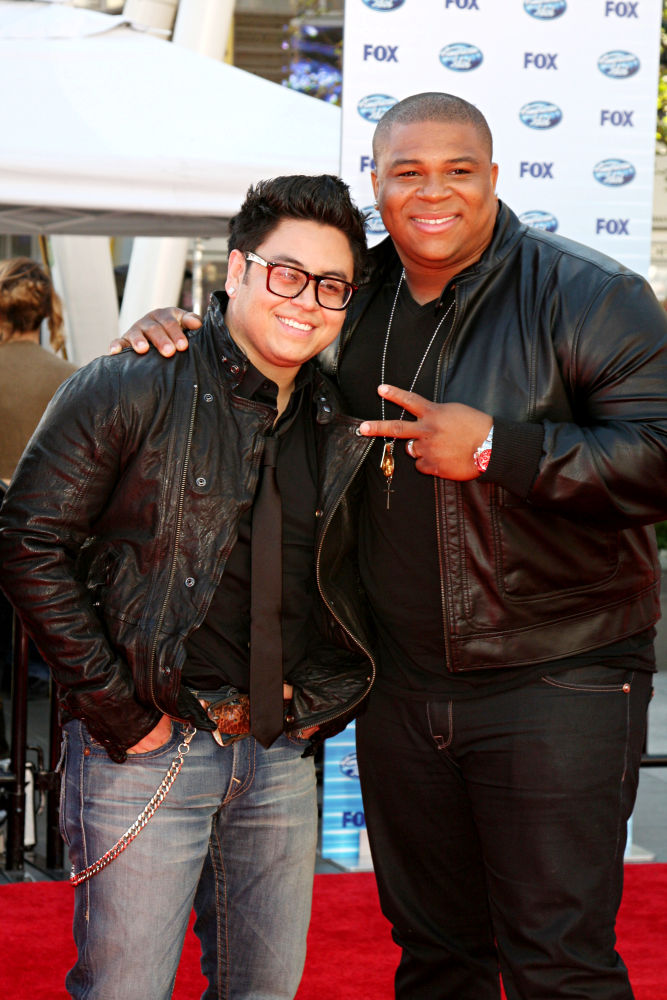 Andrew Garcia;Michael Lynche;<br>The American Idol Season 9 Finale - Arrivals