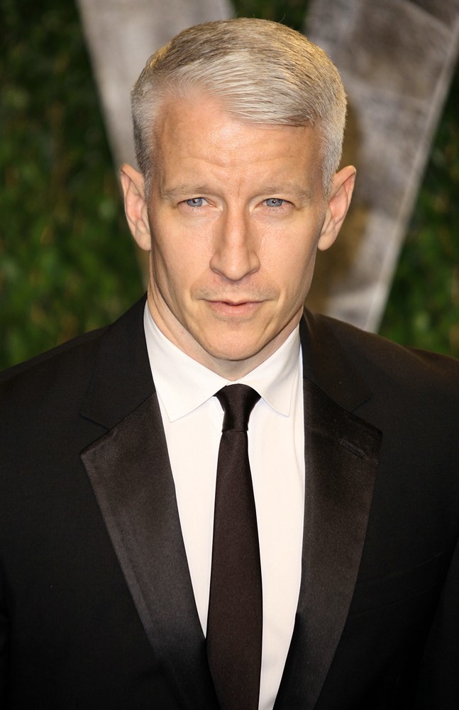 Anderson Cooper;<br>2012 Vanity Fair Oscar Party - Arrivals