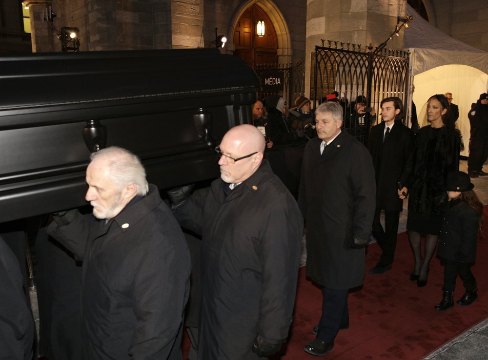 Funeral Service for Celine Dion's Husband Rene Angelil