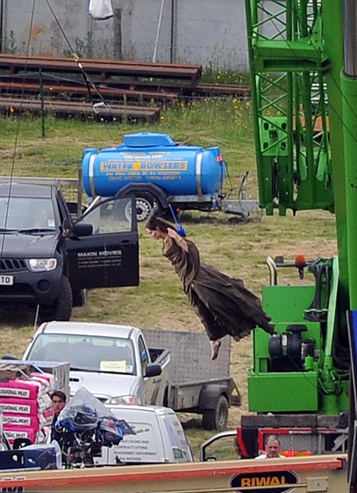 Angelina Jolie;<br>Filming of Disney Movie Maleficent