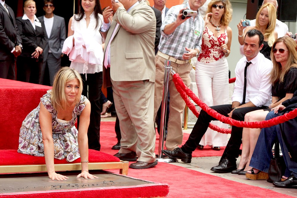 Jennifer Aniston;Justin Theroux;<br>Jennifer Aniston Is Honoured with A Hand and Footprint Ceremony