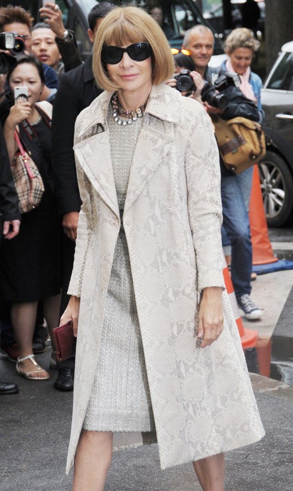 Anna Wintour;<br>Paris Fashion Week Haute Couture Fall-Winter 2014-2015 - Chanel - Outside Arrivals