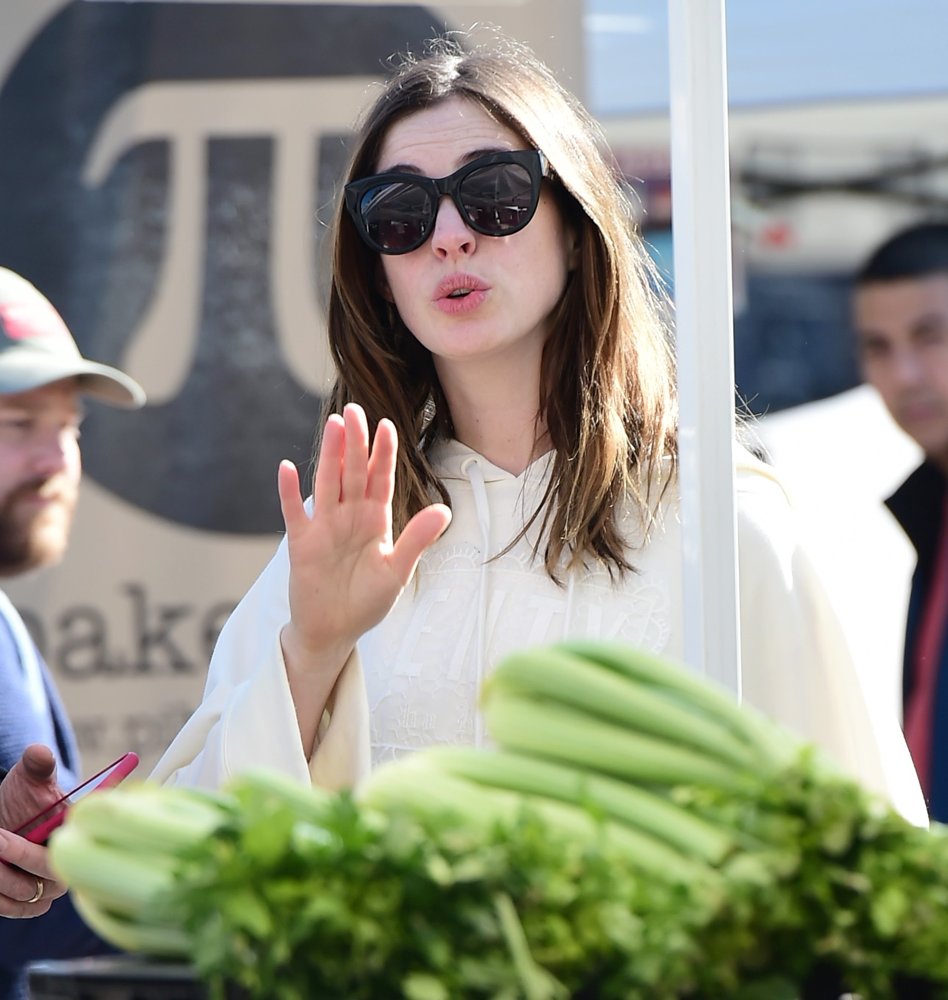Anne Hathaway at The Farmers Market