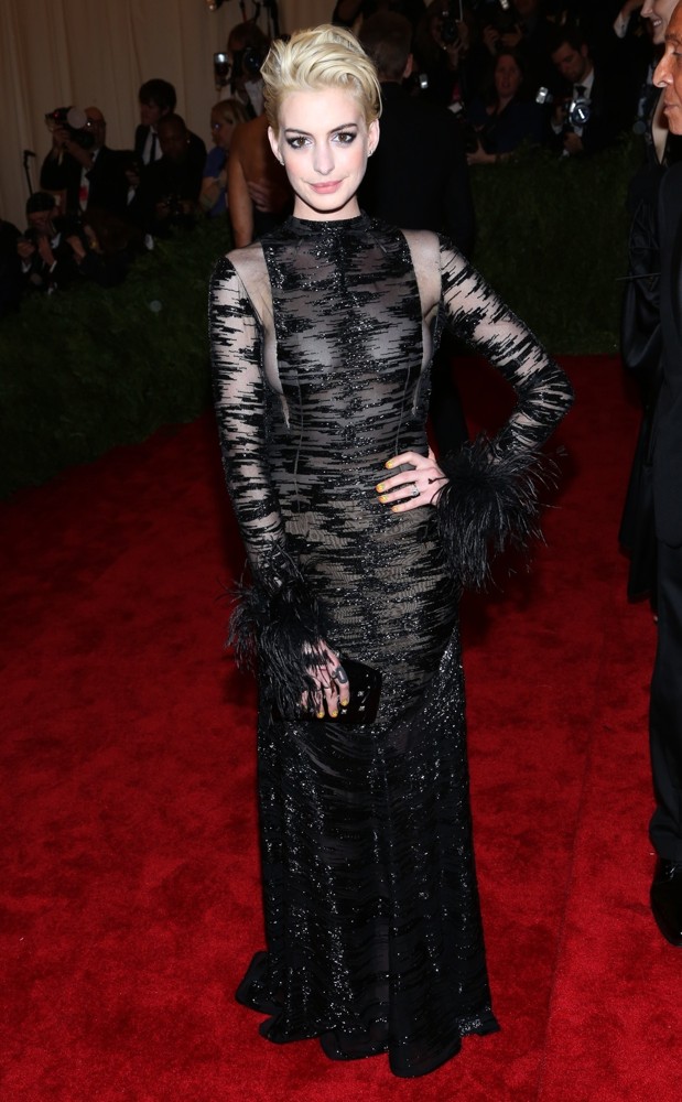 Anne Hathaway;<br>PUNK: Chaos to Couture Costume Institute Gala