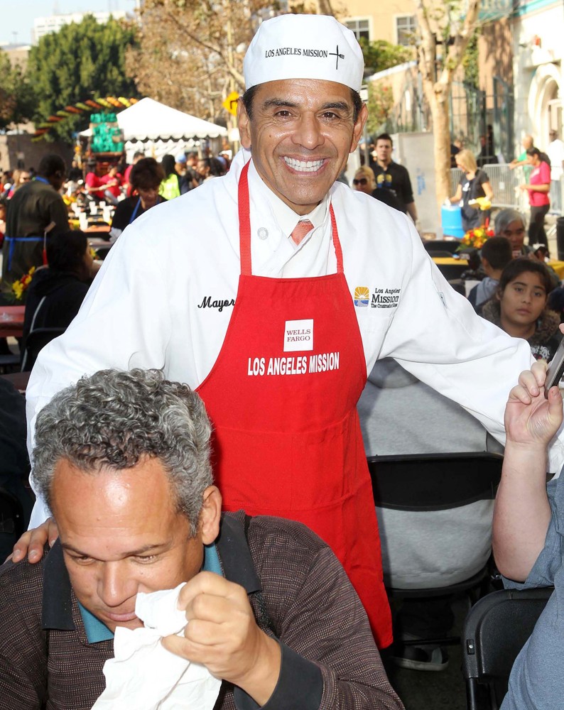 The Los Angeles Mission's Thanksgiving for Skid Row Homeless