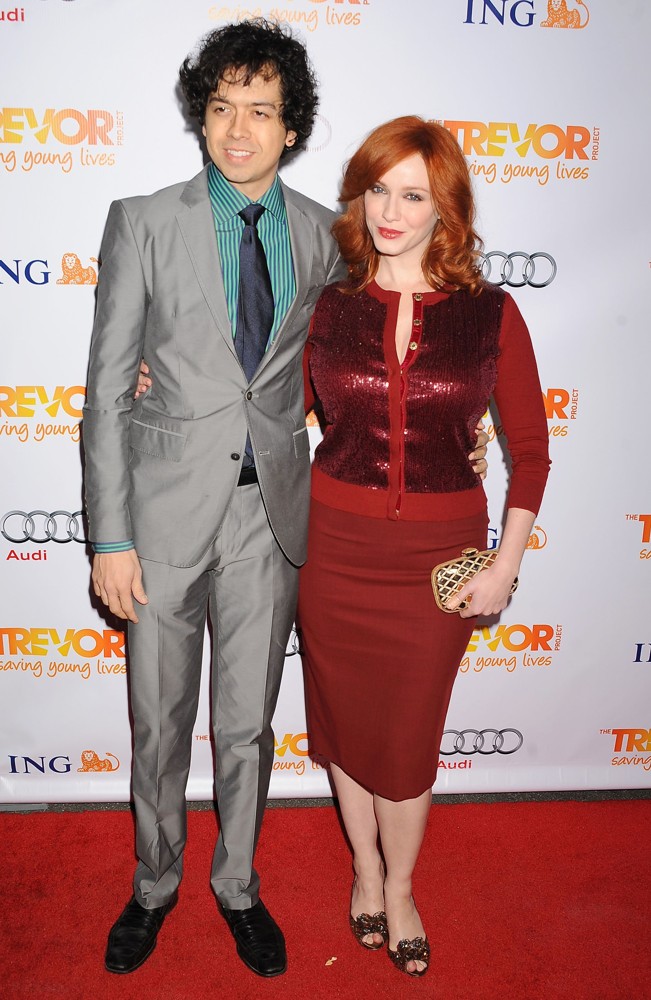 Geoffrey Arend;Christina Hendricks;<br>The Trevor Project's 2011 Trevor Live! - Arrivals