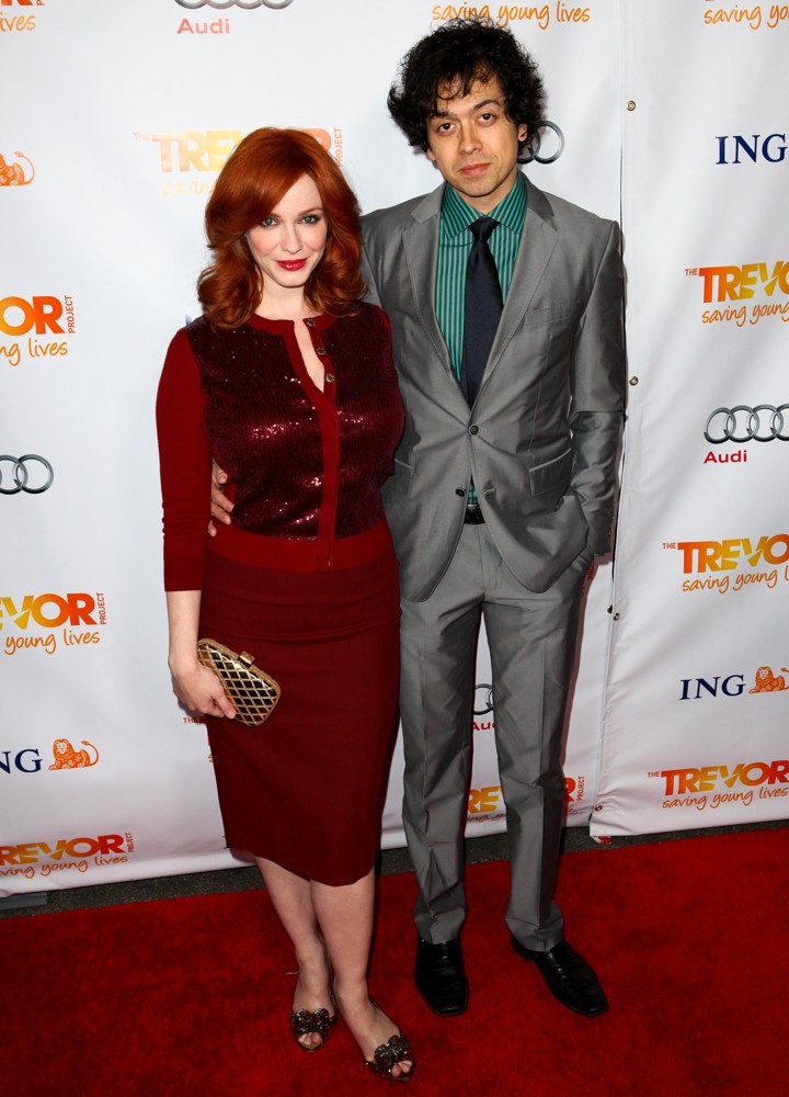Christina Hendricks;Geoffrey Arend;<br>The Trevor Project's 2011 Trevor Live! - Arrivals