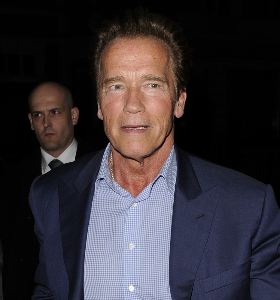 Arnold Schwarzenegger;<br>Arnold Schwarzenegger Arrives Back at His Hotel