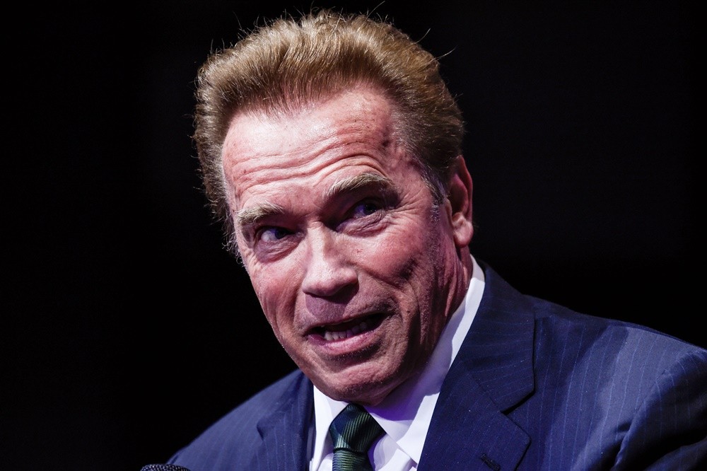 Arnold Schwarzenegger on Stage in Birmingham