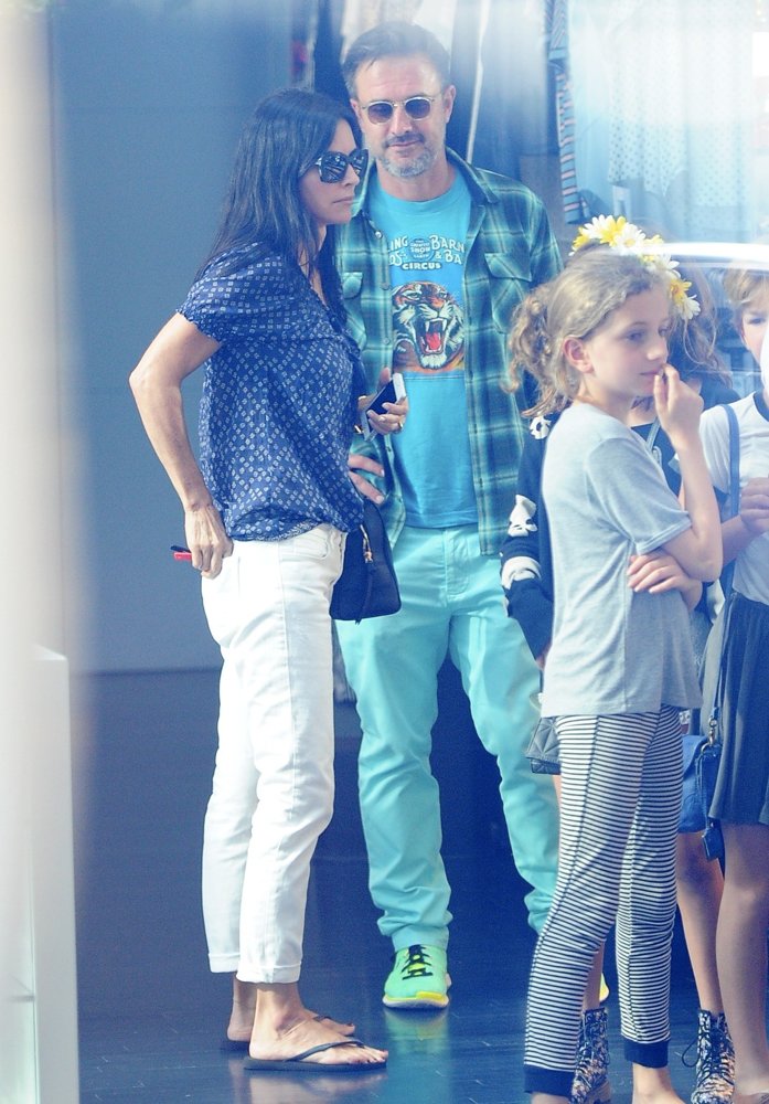 Courteney Cox and David Arquette Seen Out Together for A Shopping Spree