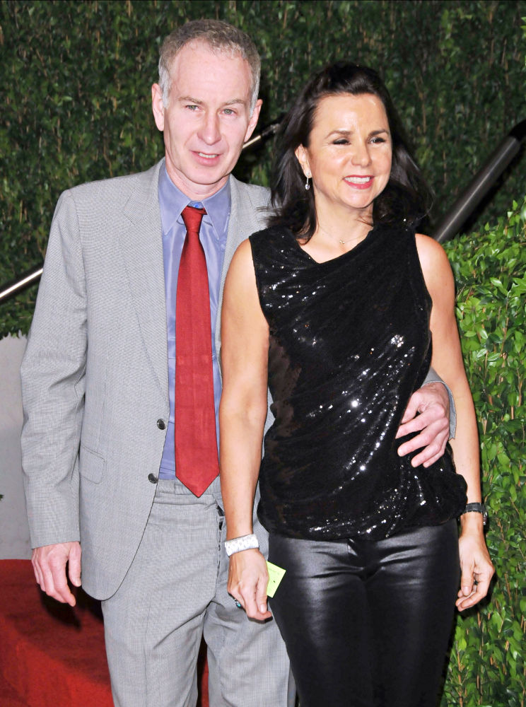 John McEnroe;Patty Smyth;<br>The 82nd Annual Academy Awards (Oscars) - Vanity Fair Party - Arrivals