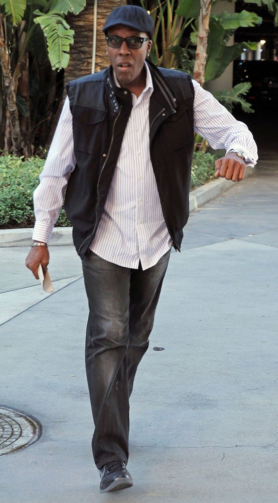 Celebrity Arrivals at The Basketball Match Between Los Angeles Lakers and The Chicago Bulls