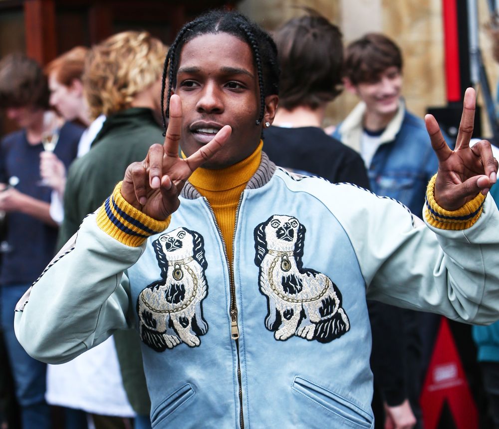 asap rocky gucci north face