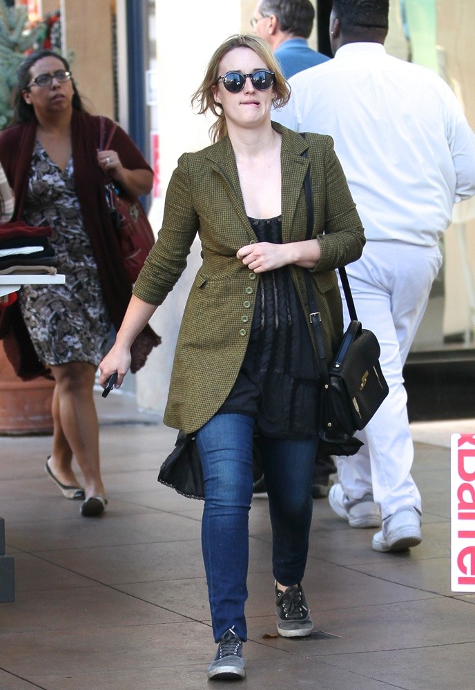 Ashley Johnson Shopping at The Grove