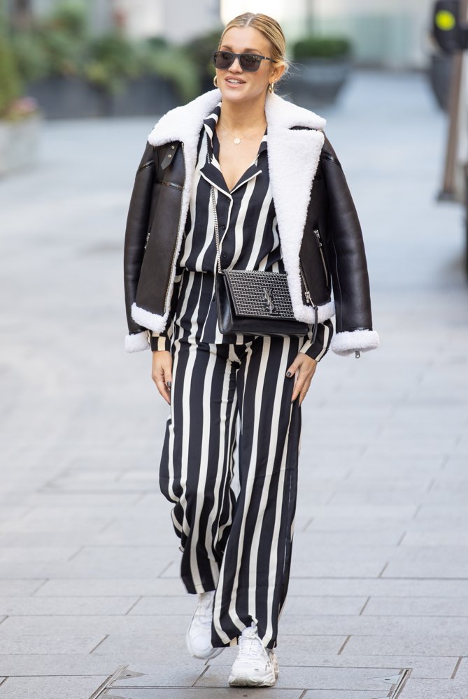 Ashley Roberts Seen Leaving Global Radio
