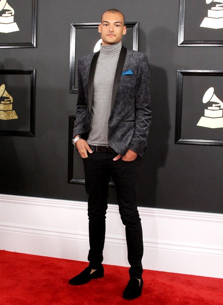 Austen Jux-Chandler;<br>59th Annual GRAMMY Awards - Arrivals