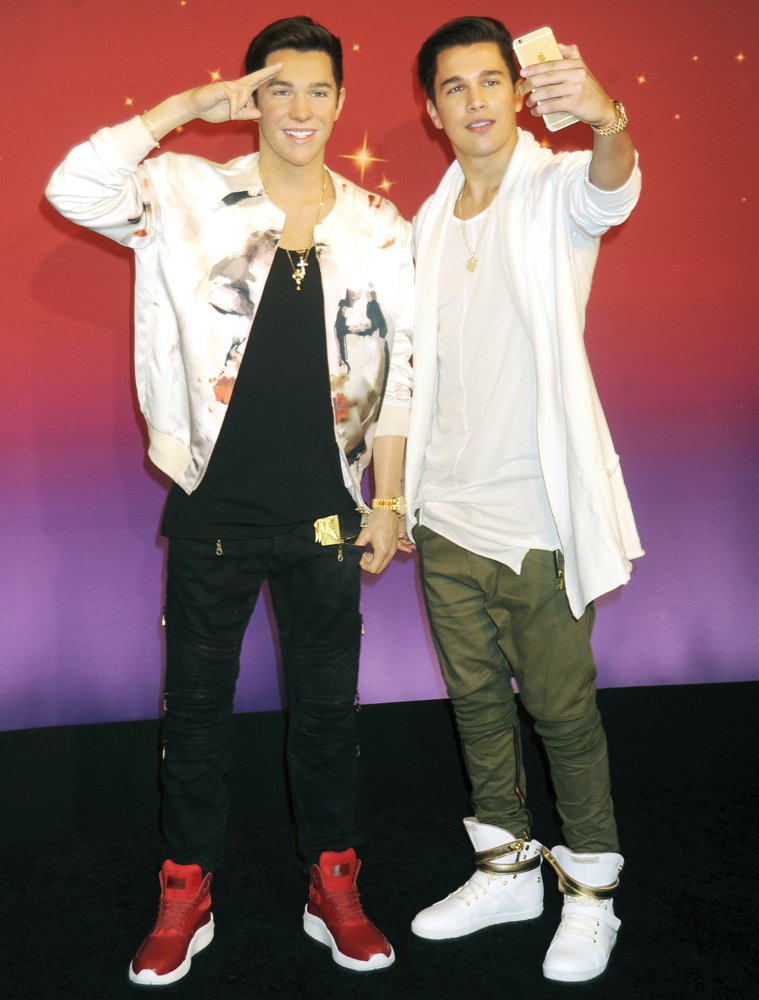Austin Mahone Attends The Unveiling of His Wax Figure