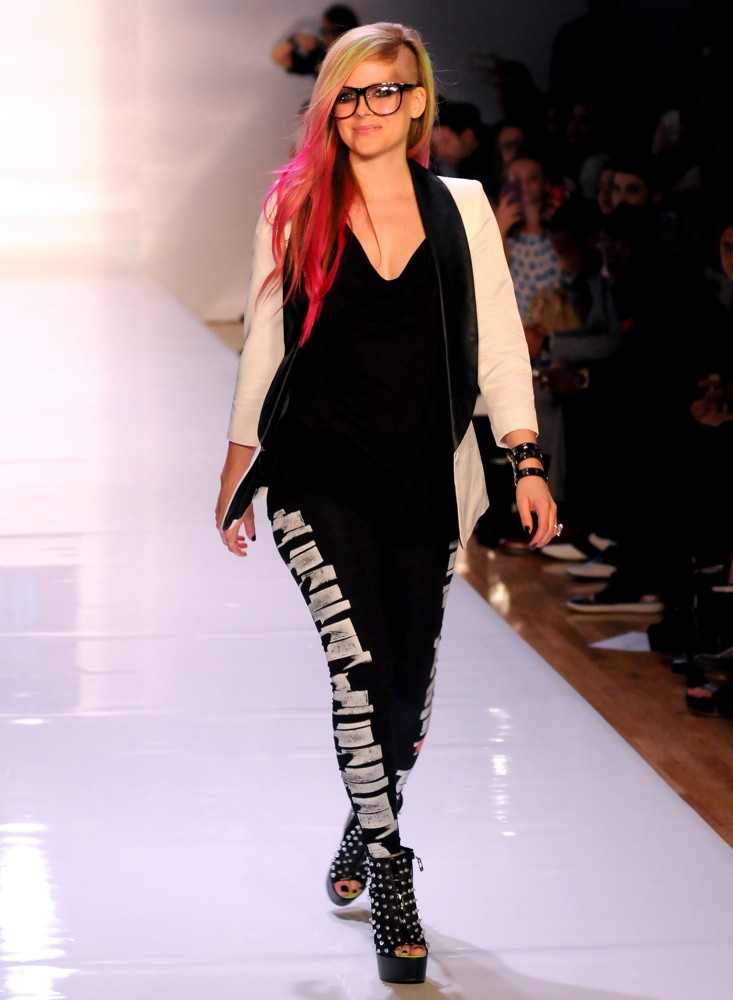 Avril Lavigne;<br>Mercedes-Benz New York Fashion Week Spring-Summer 2013 - Abbey Dawn - Runway
