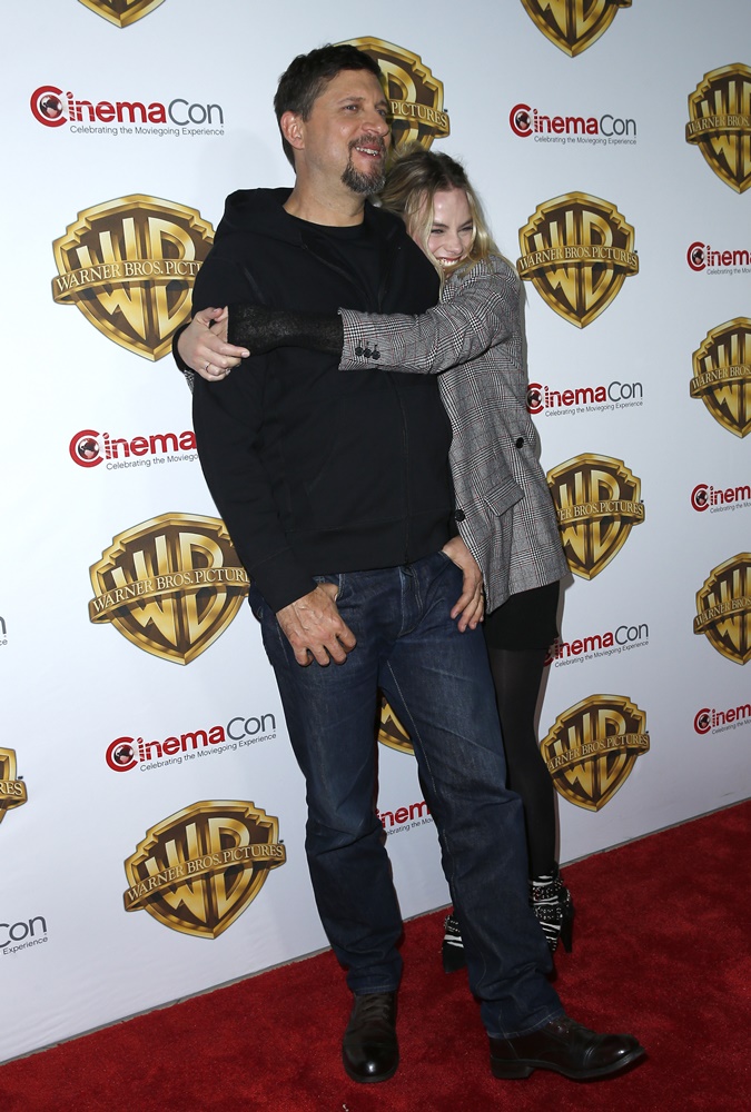 David Ayer;Margot Robbie;<br>2016 CinemaCon Warner Bros Pictures - Day 2 - Red Carpet Arrivals