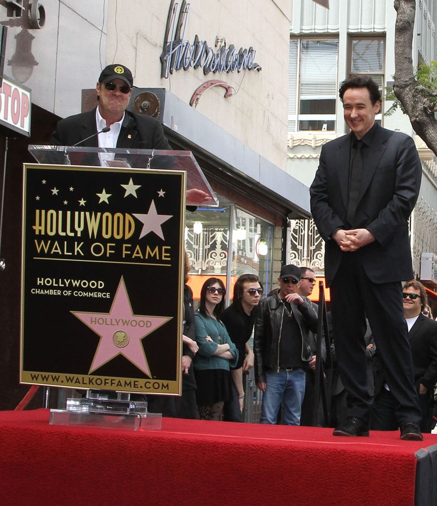 Dan Aykroyd;John Cusack;<br>John Cusack Honored with A Star on The Hollywood Walk of Fame