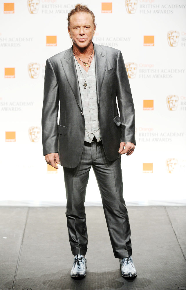 Mickey Rourke;<br>The Orange British Academy Film Awards (BAFTA Awards) - Press Room