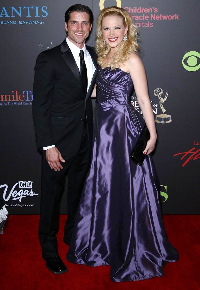 Scott Bailey;Adrienne Frantz;<br>2011 Daytime Emmy Awards - Red Carpet