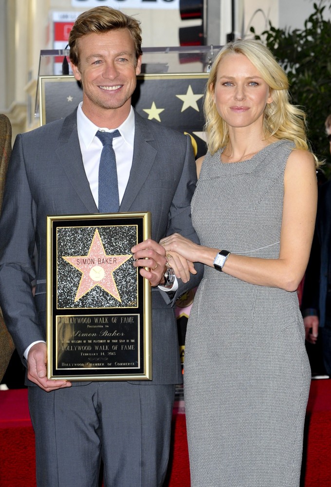 Simon Baker;Naomi Watts;<br>Simon Baker Is Honoured with A Star on The Hollywood Walk of Fame