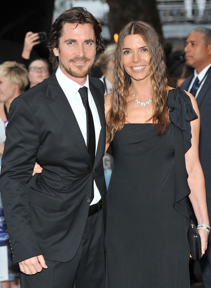 Christian Bale;Sibi Blazic;<br>The European Premiere of The Dark Knight Rises - Arrivals