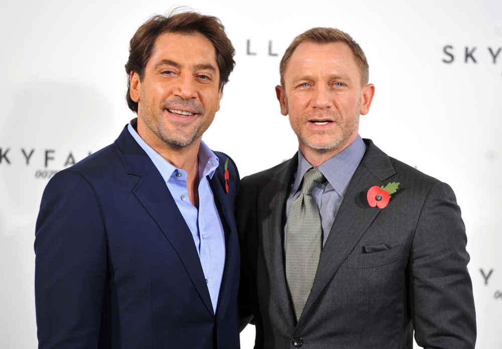 Javier Bardem;Daniel Craig;<br>The 23rd James Bond Movie Photocall