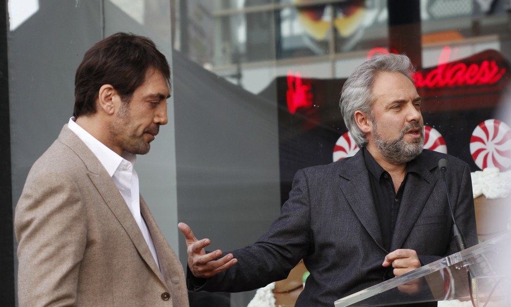 Javier Bardem;Sam Mendes;<br>Javier Bardem Is Honored with A Hollywood Star on The Hollywood Walk of Fame