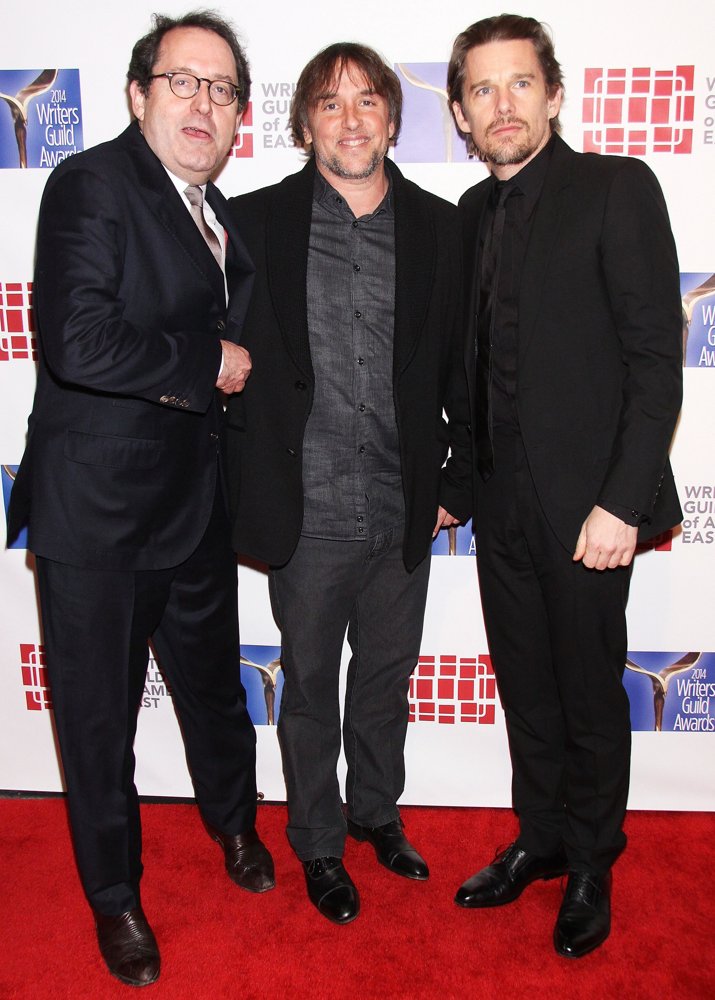 Michael Barker;Richard Linklater;Julie Delpy;Ethan Hawke;<br>The 66th Annual Writer's Guild Awards - Arrivals