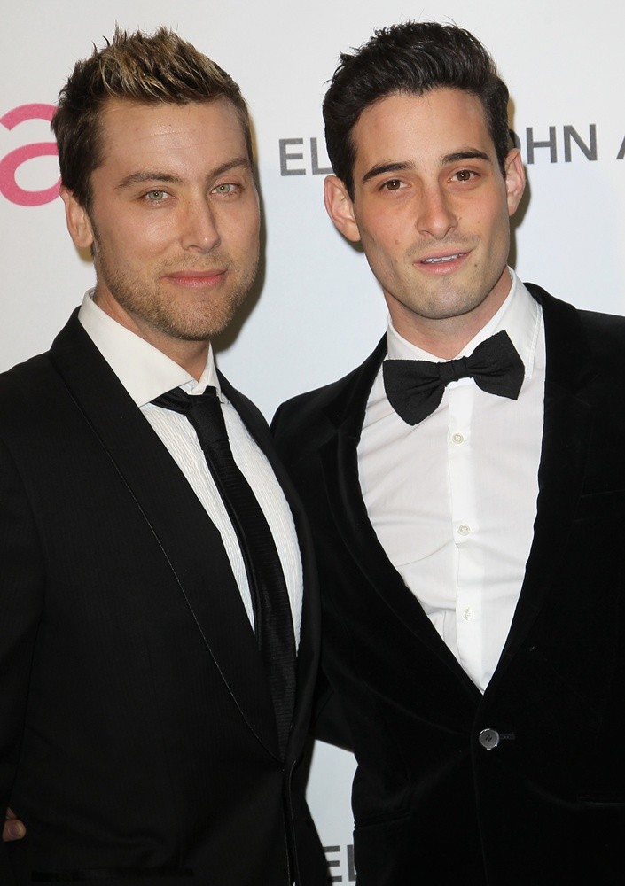 Lance Bass;Michael Turchin;<br>21st Annual Elton John AIDS Foundation's Oscar Viewing Party