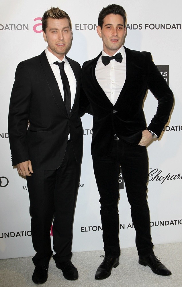 Lance Bass;Michael Turchin;<br>21st Annual Elton John AIDS Foundation's Oscar Viewing Party