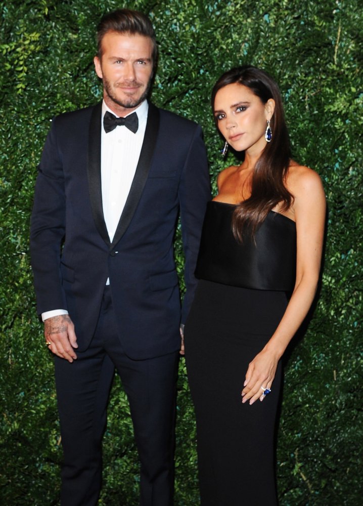David Beckham;Victoria Adams;<br>60th London Evening Standard Theatre Awards 2014