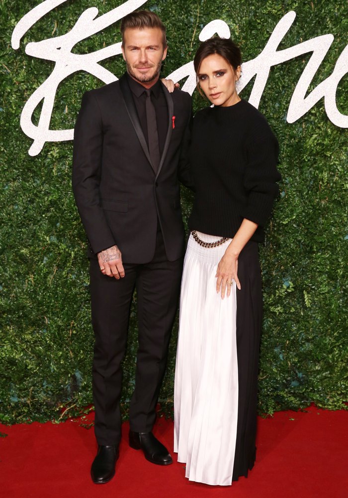 David Beckham;Victoria Adams;<br>The British Fashion Awards 2014 - Arrivals