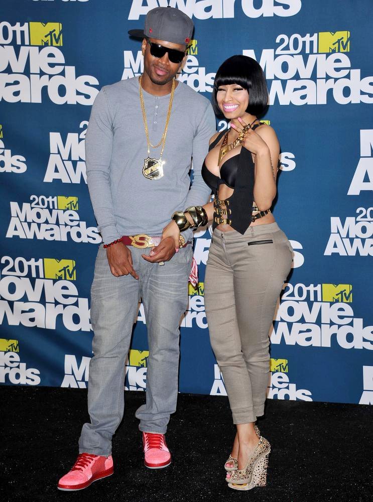 Scaff Beezy;Nicki Minaj;<br>2011 MTV Movie Awards - Press Room