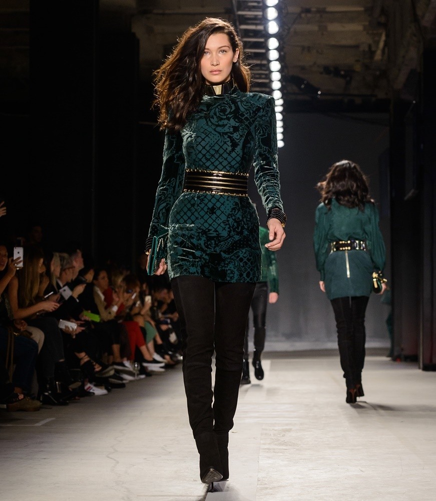 Bella Hadid;<br>The BALMAIN X H&M Collection Launch
