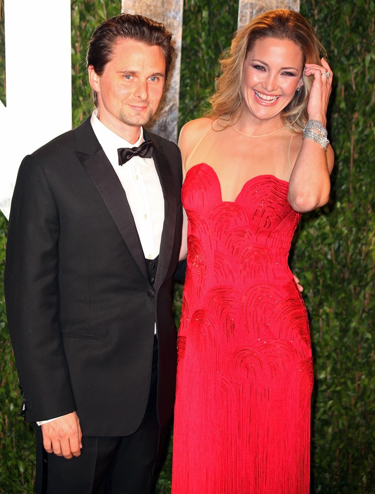 Matthew Bellamy;Kate Hudson;<br>2012 Vanity Fair Oscar Party - Arrivals