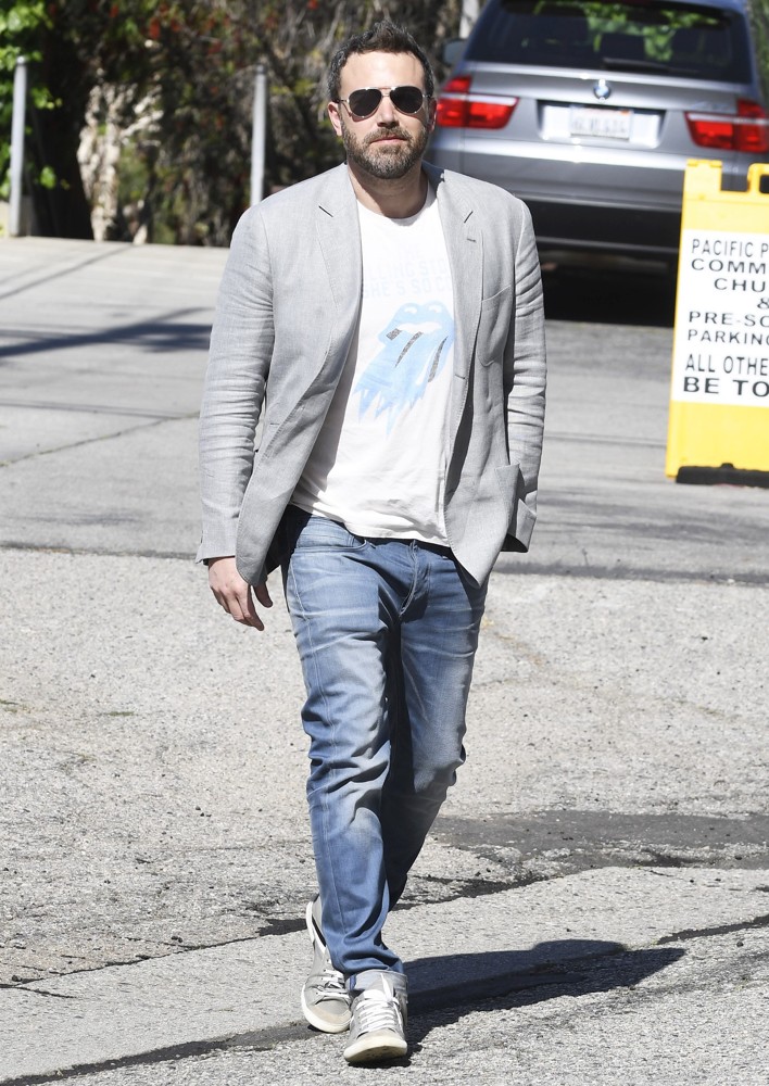 Ben Affleck Taking His Children to Church
