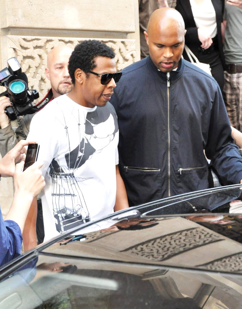 Jay-Z;<br>Beyonce Knowles and Jay-Z Leave The Le Meurice Hotel and Head to The Famous L'Avenue Restaurant